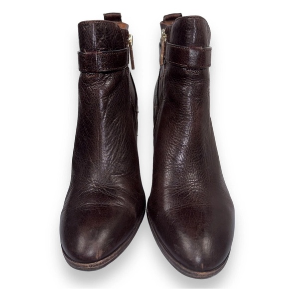 Louise Et Cie Lo- Vianne Buckle Ankle Booties Brown Leather Women's Size 6.5 - Picture 3 of 9